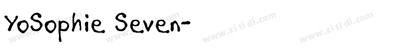 YoSophie Seven字体转换